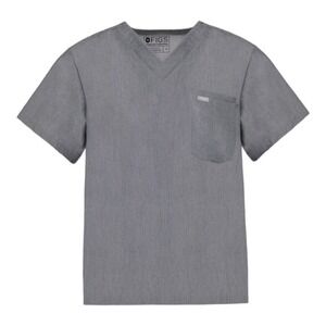 Figs Scrub Top Catarina One Pocket Technical sz L Graphite Gray Medical Clinic